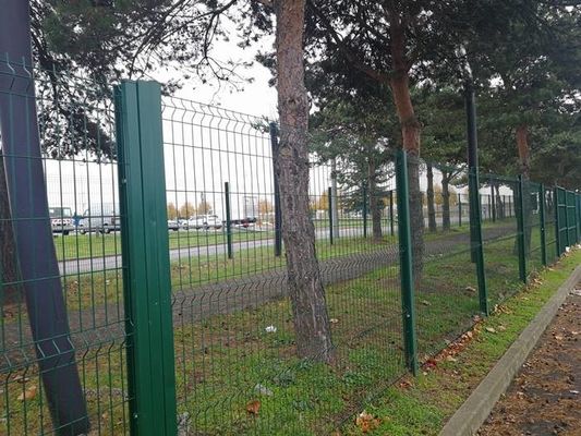 6 Gauge Pvc Coated L2500MM V Mesh Security Fencing