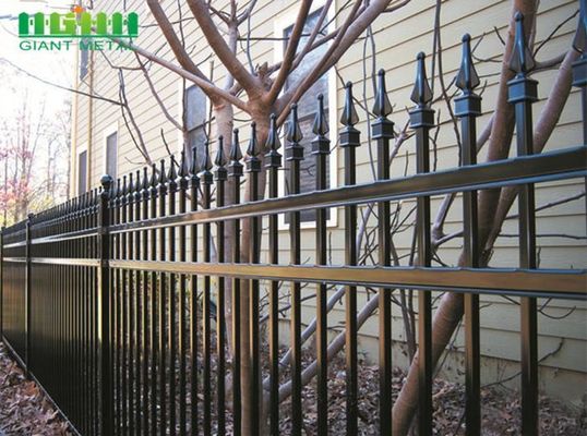 Square Post Height 3030mm Spear Top Tubular Steel Fence