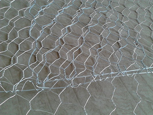Galvanzied 1.0m Height Pvc Coated Gabion Box Wire Strong Flexibility Woven