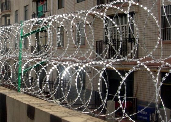 HGMT 900mm Coil Razor Blade Fencing Wire For Protection