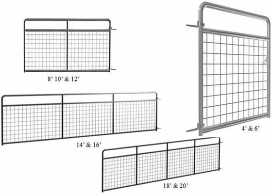 ISO9001 2008 livestock wire filled Farm Fence Gates