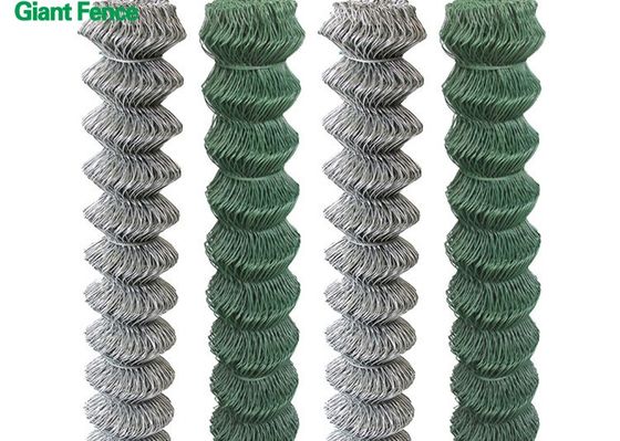 Woven 2.0mm Green 60x60mm Diamond Chain Link Fencing For Farm