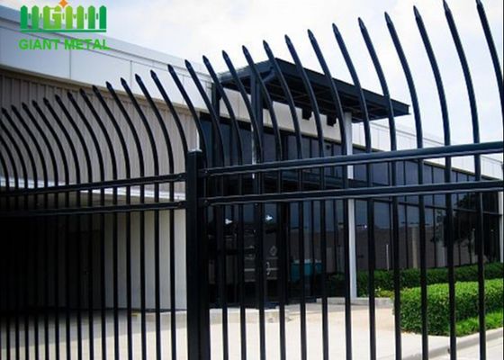 Private Grounds Galvanized Steel Tubular Fence Panel