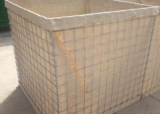 UV protecting 75mmx75mm Mesh Hesco Fence