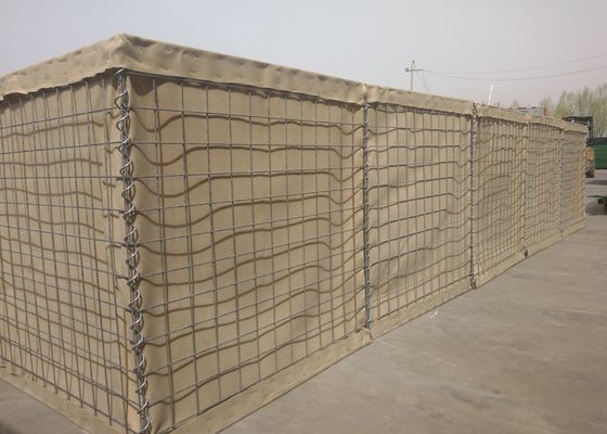 UV protecting 75mmx75mm Mesh Hesco Fence