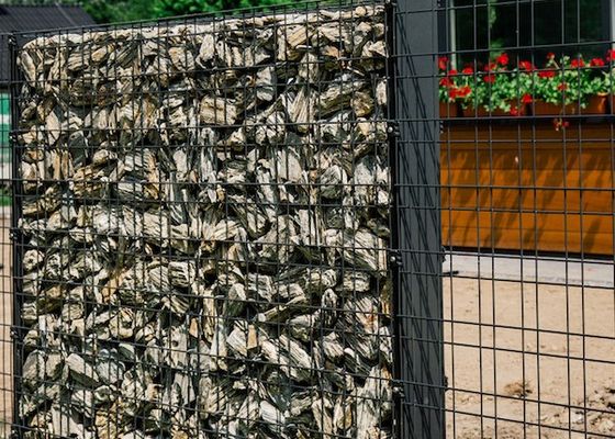 ISO14001 Galvanized Welded Gabion Mesh Basket