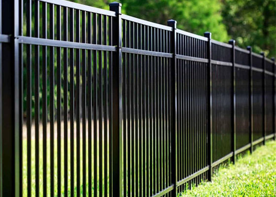 Full Galvanization Top Spear Tubular Steel Fence