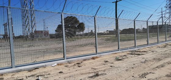 High Security Clear View Clearvu Fence 358 Anti Climb Fence for Australia Market Clamp Bar 40 x 5mm M8 Cup Square