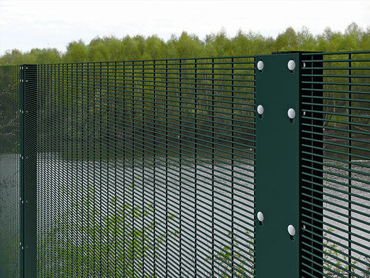 High Security Clear View Clearvu Fence 358 Anti Climb Fence for Australia Market Clamp Bar 40 x 5mm M8 Cup Square