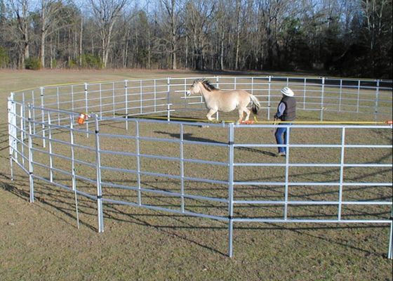 3 rails Galvanized Metal Livestock Fence Panels