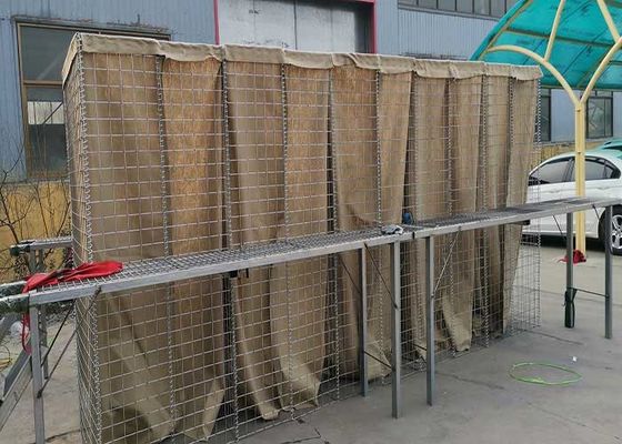 Brown Fabric Mil 12B Hesco Defensive Barriers