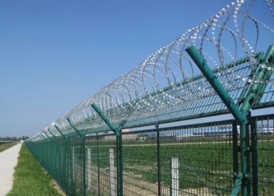 Anti Climb 358 Mesh 50*100mm Airport Security Fencing