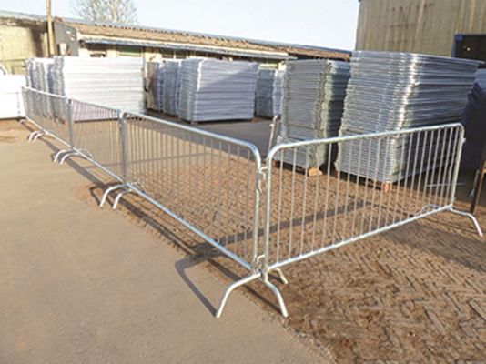 Interlocking Tempory Metal Crowd Control Barrier Fence Galvanized