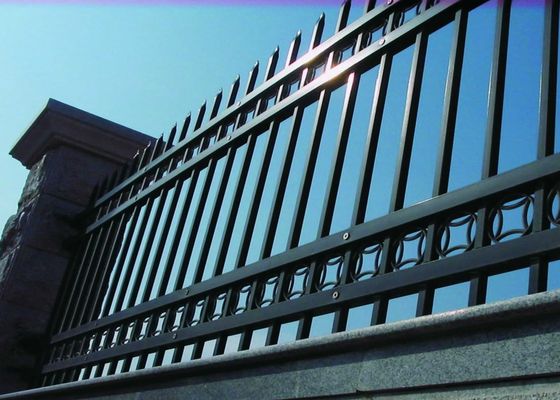 ISO9001 2008 horizontal rails Aluminum Panel Fence