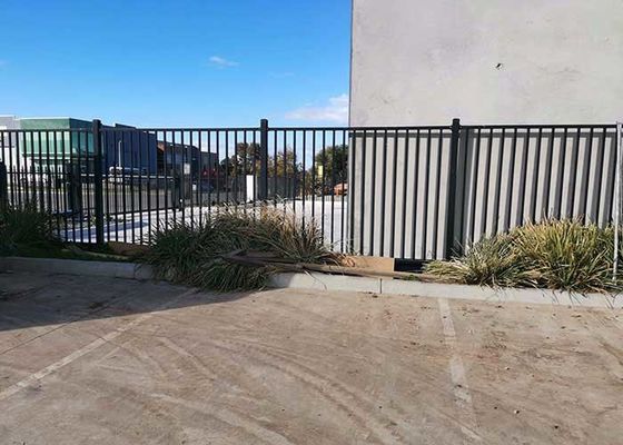 Commercial Residential D Pale Welded Wire Garden Fence Flat Top Steel