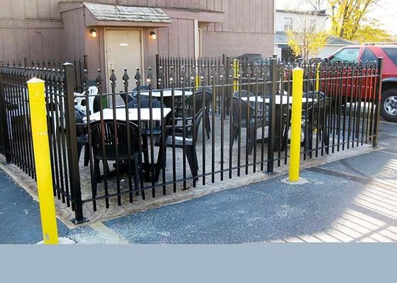 Garden Buildings Square Tube Black 25*25*1.2mm Spear Top Fence Aluminum Fence