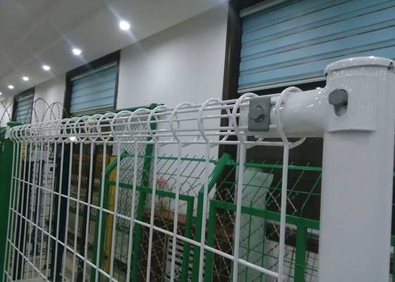 5mm 6ft White Double Loop Wire Mesh Fence Welded