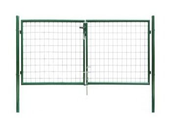 Safety Lock Round Post Decorative Metal Garden Gates