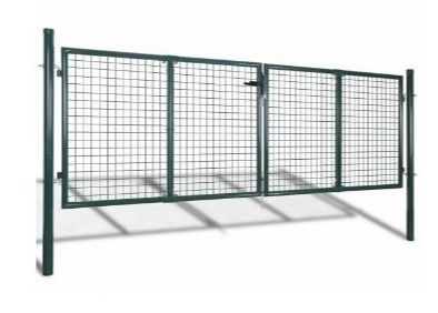 Safety Lock Round Post Decorative Metal Garden Gates