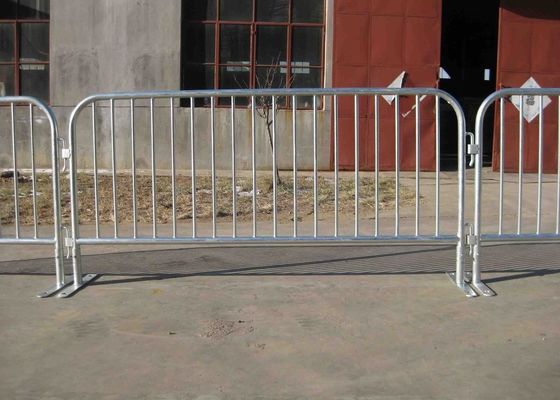 Galvanized Steel Temporary Crowd Control Barriers Fence White Color