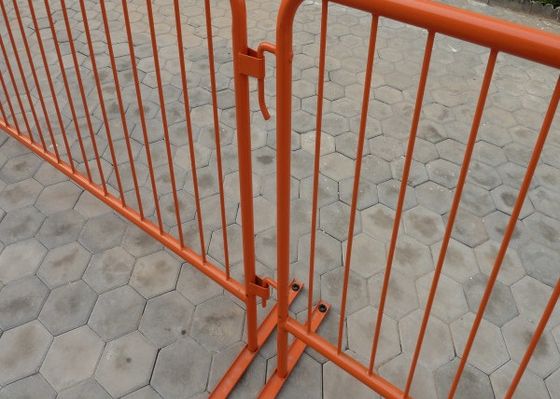 1.8mm Thickness Metal Steel Portable Road Safety Pedestrian Temporary Crowd Control Barricades for Traffic Control
