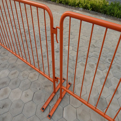 Galvanized Steel Temporary Crowd Control Barriers Fence White Color
