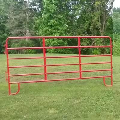 Welded Side Iron Steel 10 Ft Metal Farm Gate PVC Coated