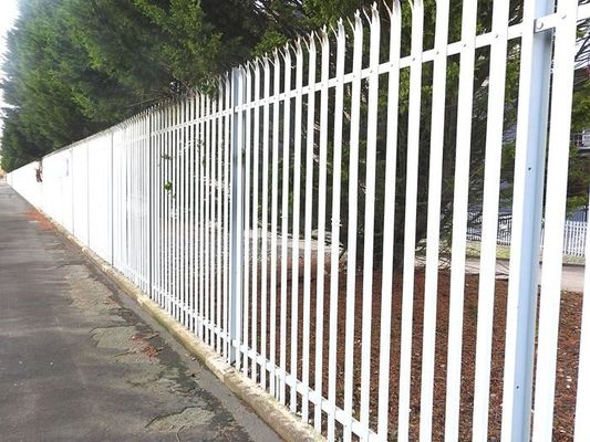 Powder Coated Q235 3 Rail Tubular Picket Fence