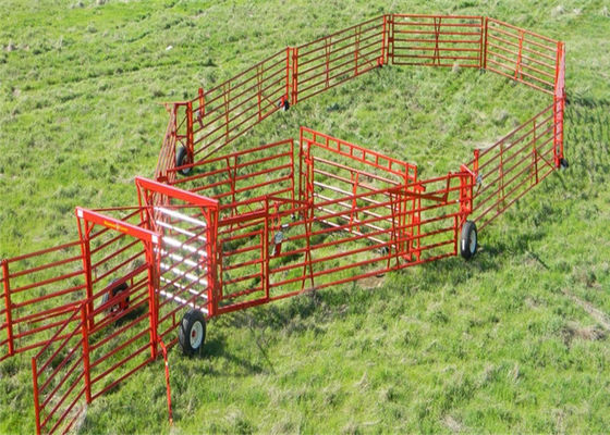 4 Rails Powder Coating 2.1mx1.6m Horse Fence Panels