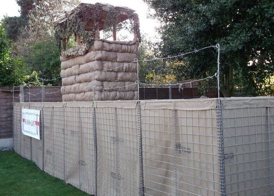 100*100mm Galvanized Defensive Hesco Barrier Blast Wall