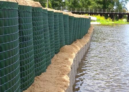 Galvanized 76*76mm Military Flood Control Barrier