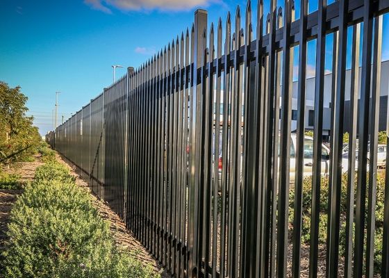 Powder Coating Steel Tubular Security Fencing