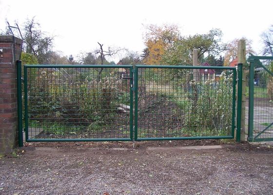 1.5m Two Leaf Double Metal Garden Fence Gate Hot Dipped Galvanize