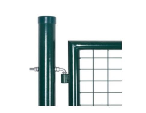 Galvanized Powder Coated Steel Garden Fence Door Tubular Double Gate Waterproof 3D Model for Residential