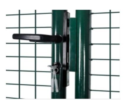 55*200mm Hole Single Fence Gate Hot Dip Galvanized Pvc Coated Wire Mesh Welded