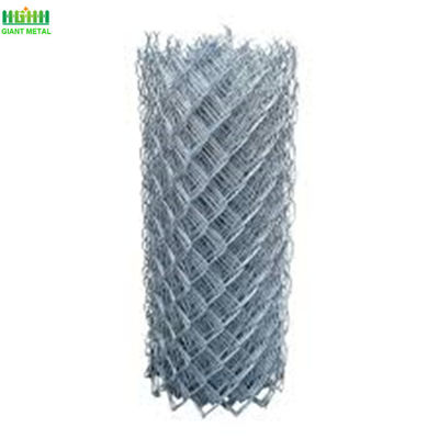 Galvanized 6ft Height Diamond Chain Link Fencing Anti Corrosion Temporary