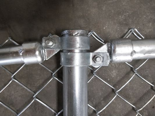 100*100mm Opening 10ft Height Knuckled Chain Link Fence ISO9001 Certification