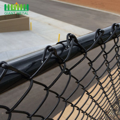 Q195 Pvc Coated 50*50mm Plastic Chain Link Fence For Sports Ground