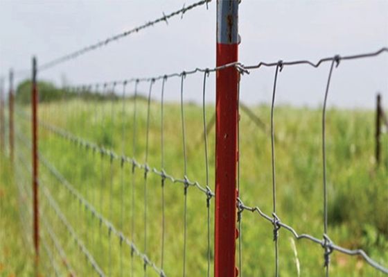Galvanized Steel Woven Wire Hinge Joint Farm Panel Fence