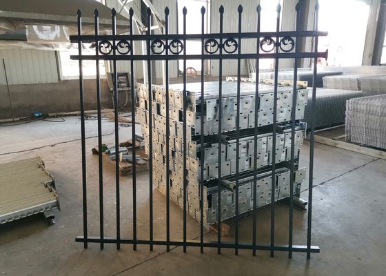 Square Post Spear Top 1030mm Height Tubular Steel Fence