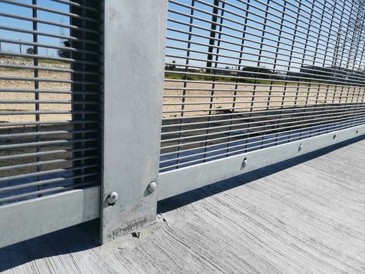 Flat Bar H Post 2m Height Metal Security Fencing For Home Outdoor Decorative