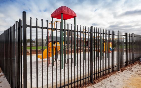 Corten Steel Square Tube Metal Tubular Wrought Iron Fencing Black Powder Coated