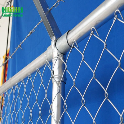 100*100mm Opening 10ft Height Knuckled Chain Link Fence ISO9001 Certification