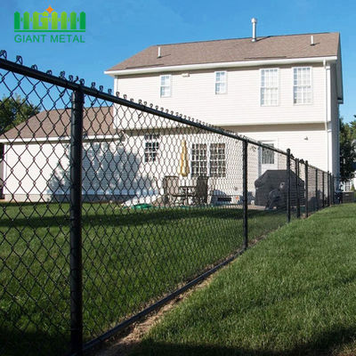 30m Length PVC Coated Chain Link Garden Fence With Round Post