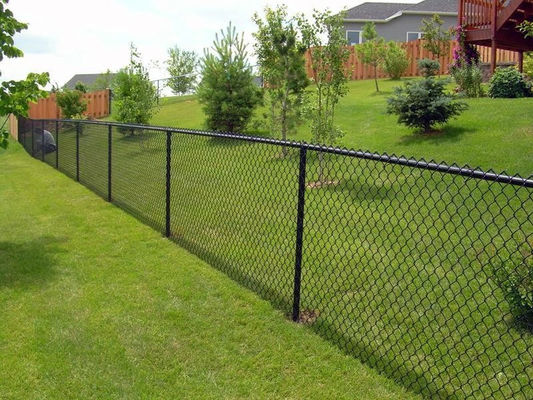 Woven Black 50*50mm Diamond Chain Link Fence