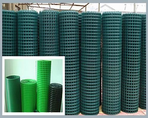 Green Anti Climb Woven 1.0mm Welded Wire Garden Fence Roll