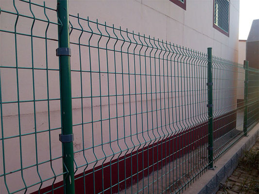 Decorative Yard Pvc Coated Round Post 3mm 3d Mesh Fence