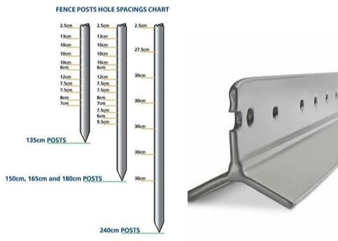 Galvanized Steel Star Picket Y Fence Post With Clips