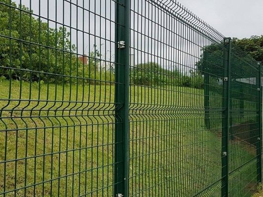 1.23m Powder Coated Triangle Bending 3d Fence For Buildings And Constructions Site