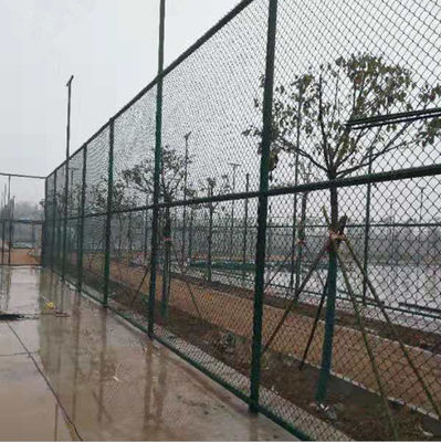 PVC Coated Chain Link Fence Panels In Black For Trellis Gates